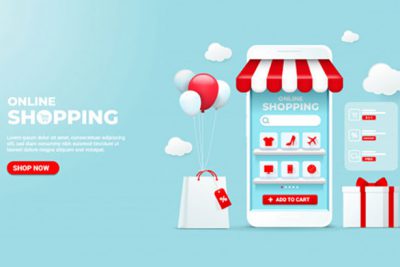 بنر خرید آنلاین از اپلیکیشن - Interface online shopping mobile applications