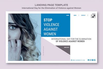 بنر خشونت علیه زنان - Stop violence against women