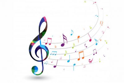 نت های رنگارنگ موسیقی - Colorful musical notes