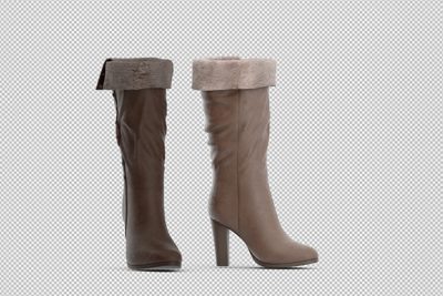 کفش بوت زنانه سه بعدی - Isometric shoes 3d isolated render