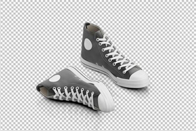 کفش کتانی سه بعدی آل استار ساق دار - Isometric sneakers