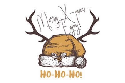 کلاه بابانوئل با شاخ گوزن - Santa hat and deer horns