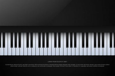پوستر موسیقی پیانوی بزرگ - Music grand piano poster background