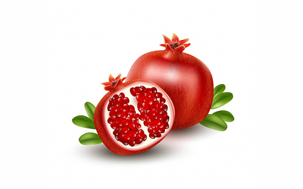 بک گراند انار - Realistic pomegranate or garnet background