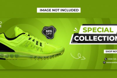 بنر شبکه های اجتماعی فروش کفش - Special shoes social media