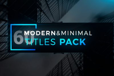 مجموعه تایتل مینیمال افتر افکت - Modern Minimal Titles Pack
