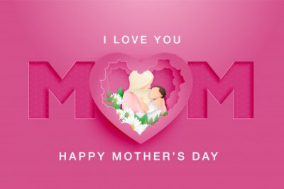بنر روز مادر – Happy mother's day papercut