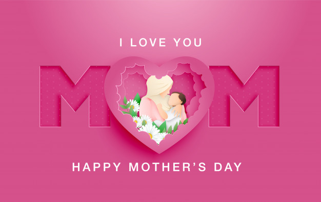 بنر روز مادر – Happy mother's day papercut