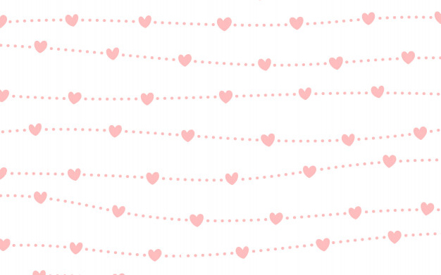 پترن قلب برای روز ولنتاین - Mini hearts and dashed line background