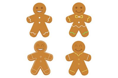 مجموعه شیرینی زنجبیلی آدمکی – Set of sweet gingerbread cookies