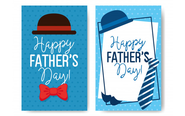 مجموعه استوری اینستاگرام روز پدر - Ser cards of happy fathers day with decoration