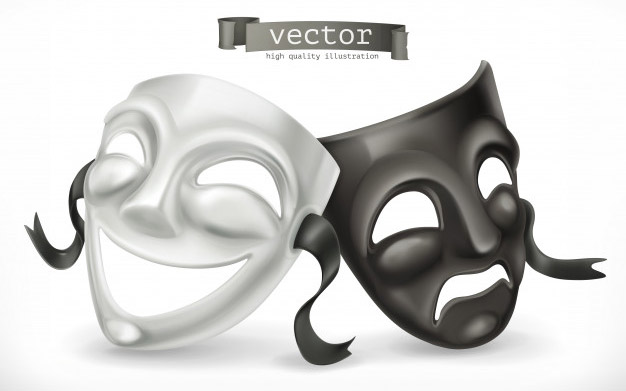 صورتک خنده و گریه تئاتر - Theatrical masks