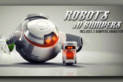 لوگو اینترو ربات 3D افتر افکت - Robots 3D logo bumpers