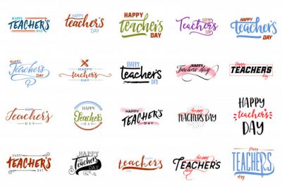 مجموعه لیبل تبریک روز معلم - Happy teachers day sticker