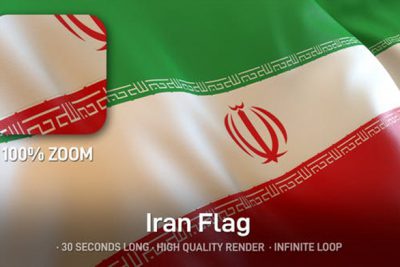استوک فوتیج تلویزیون با پرچم ایران -Flags Of Iran On Many Retro TVs