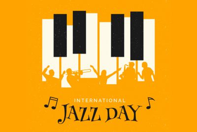 طرح روز جهانی جاز - International jazz day illustration