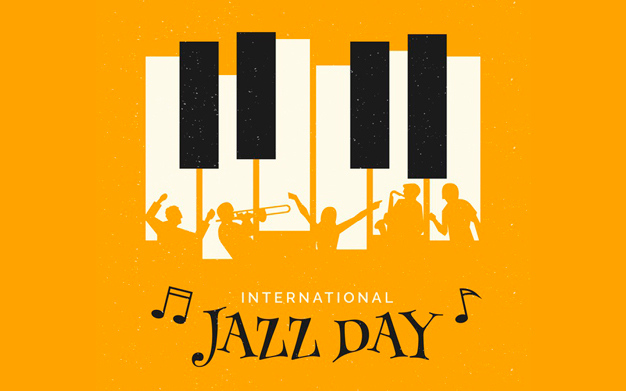 طرح روز جهانی جاز - International jazz day illustration