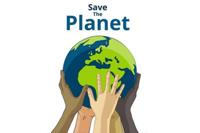 بنر روز محیط زیست - Save the planet concept