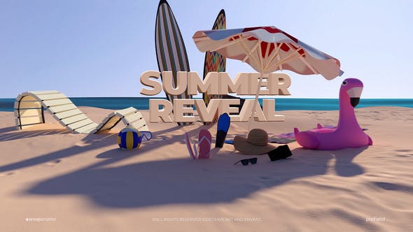 لوگو موشن تابستانی افتر افکت - Summer Logo Reveal