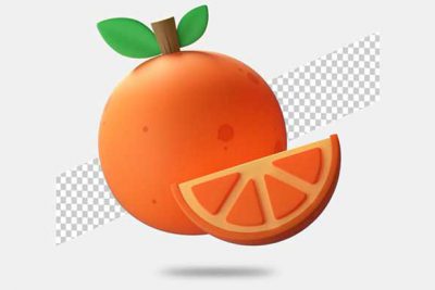 آیکون 3 بعدی نارنج - 3d orange icon