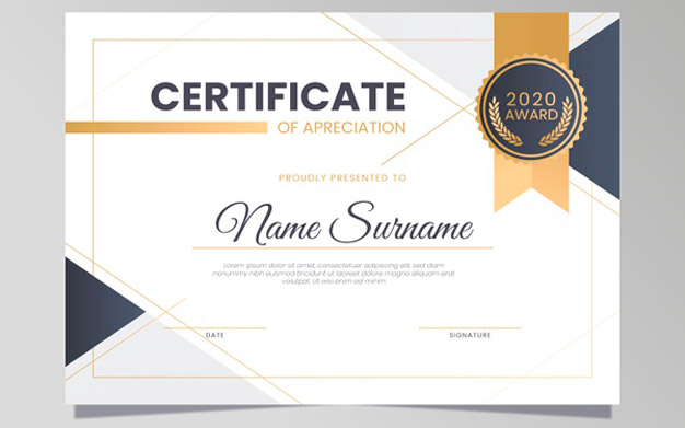 سبک زیبا برای قالب گواهینامه - Elegant style for certificate template