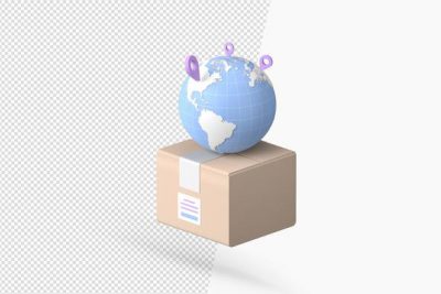 آیکون 3 بعدی سیستم تحویل در سراسر جهان - World wide delivery system