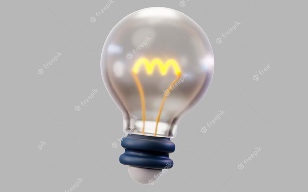آیکون 3 بعدی لامپ انرژی - 3d energy lightbulb