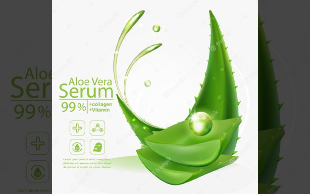 سرم آلوئه ورا آرایشی مراقبت از پوست - Aloe vera serum for skincare