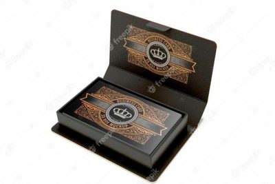 موكاپ طراحی جعبه کارت - Box card mockup design
