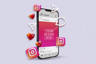 موکاپ پست اینستاگرام - Instagram post mockup design
