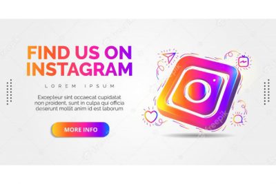 لوگو اینستاگرام در شبکه های مجازی - Instagram social media with colorful design