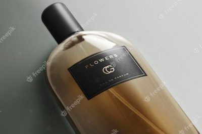 موكاپ لوگو شیشه عطر - Logo mockup fragrance parfum