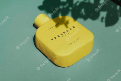 موكاپ لوگو عطر خوشبو - Logo mockup minimal fragrance parfum