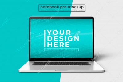 موکاپ نوت بوک - notebook pro for web ui and application photoshop mock up