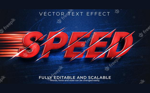 افکت متن مسابقه سرعت - Speed race text effect