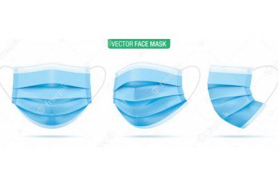 ماسک جراحی - Surgical face mask. blue medical protective masks