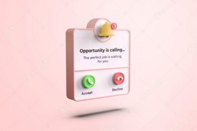 موکاپ 3 بعدی تماس کاری - Pink 3d calling interface mockup