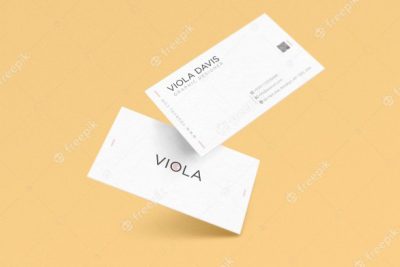 بیزینس کارت سفید - White business card template