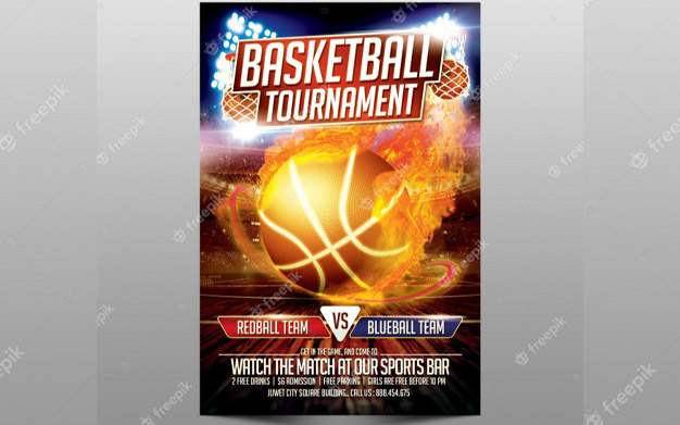 پوستر مسابقات بسکتبال - Basketball tournament