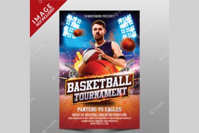 پوستر مسابقات بسکتبال - Basketball tournament