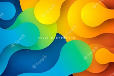 بکگراند گرادیانت آبی و نارنجی - Blue and orange gradient background