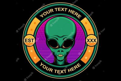 لوگو و آیکون آدم فضایی - Alien icon logo