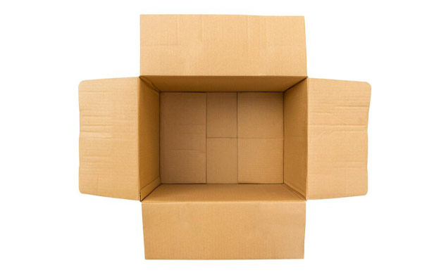 تصویر جعبه باز شده - Open empty cardboard box